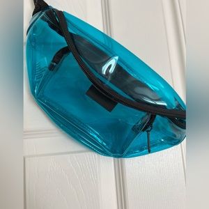 PINK VICTORIA SECRET CLEAR belt bag